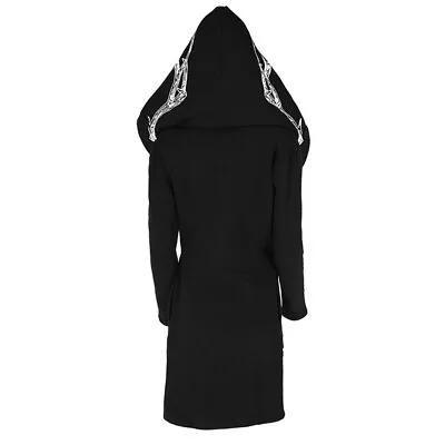 Buy Women Gothic Punk Long Sleeve Hoodies Sweatshirts Loose Coat Hooded Cardigan UK • 10.44£