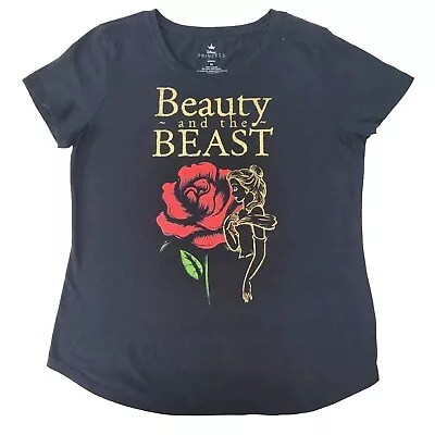 Buy Disney's Womens Beauty And The Beast Size Medium Graphic Tee T-shirt NWOT  • 15.15£