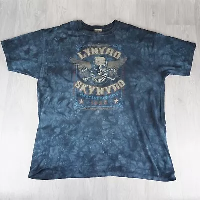 Buy Vintage Retro Liquid Blue Lynyrd Skynyrd Gimme Back My Bullets Band T-Shirt 2XL • 29.95£