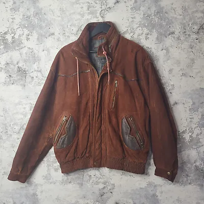 Buy Lakeland Real Leather Jacket Mens Vintage XL Size 40 PtP 25  Rancher Brown Coat • 34.95£
