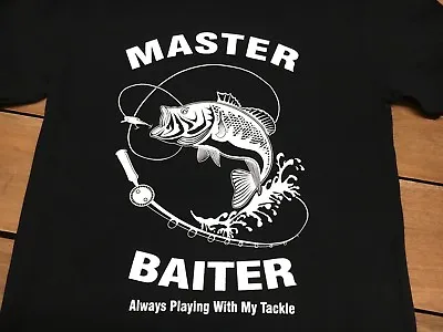 Buy FUNNY T Shirt Funny T Shirts  Retro T Shirt Fancydress Master Baiter T Shirt • 7.99£