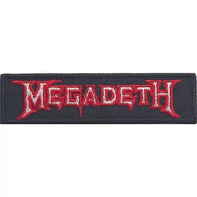 Buy MEGADETH Iron On Patch: LOGO OUTLINE: Red Official Lic Merch Fan Gift £pb • 4.25£