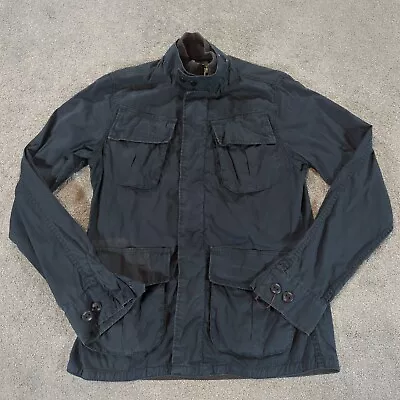 Buy G-Star Jacket Mens L Black Officer Delta Overshirt Coat Military Denim Shirt • 24.97£
