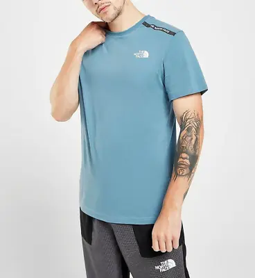 Buy The North Face Men's New Tape Logo T-Shirt / Blue / RRP £30 • 14£