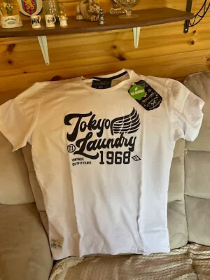 Buy Mens Tokyo Laundry Rocket White Teeshirt Size M • 10.19£