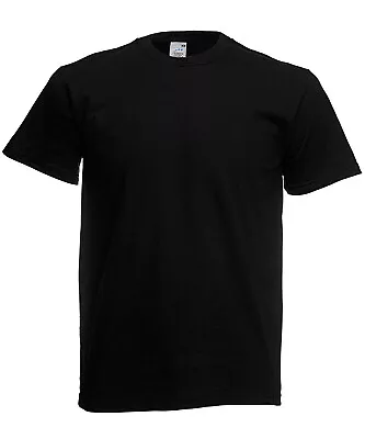 Buy 5 & 3 Pack Fruit Of The Loom Unisex Plain Cotton Short Sleeve T-Shirt Tops Bulk • 22.95£