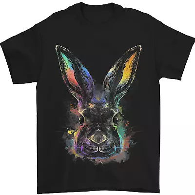 Buy Watercolour Rabbit Bunny Mens T-Shirt 100% Cotton • 10.48£