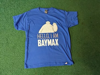 Buy Disney Big Hero 6 - Baymax Blue Youth T-Shirt Large YL 100% Cotton NEW • 4.69£
