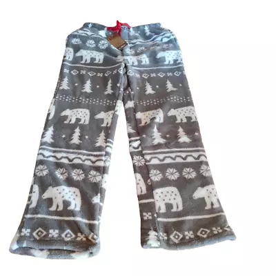 Buy Lazyone Men Pyjama Fleece Pants PJ Bottoms Lounge Trousers Nordic Bear D234 • 8.99£