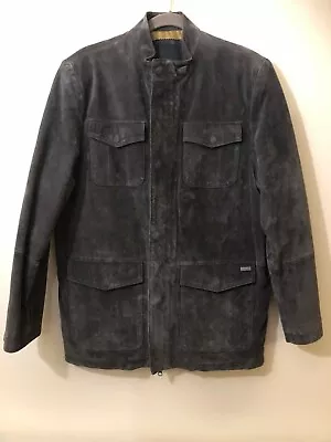 Buy Pierre Cardin Suede Leather Crew Neck Gents Jacket (Medium) • 59£