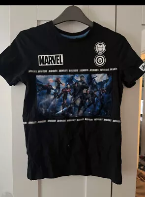 Buy Kids Marvel Avengers Tshirt 10-11years Boys Print Top Tee Shirt Sleeve • 6£