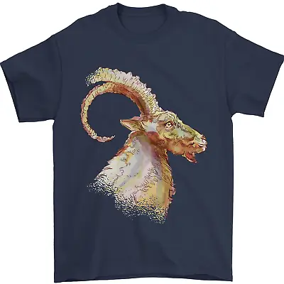 Buy A Watercolour Goat Farming Mens T-Shirt 100% Cotton • 8.49£