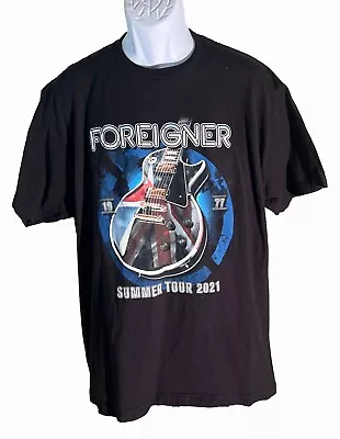 Buy FOREIGNER SUMMER TOUR 2021 Tour T-Shirt Black XL • 9.46£