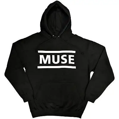 Buy MUSE -  Official Unisex Pullover Black  Hoodie: White Logo • 28.99£
