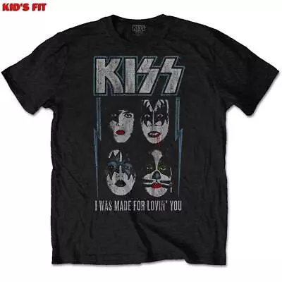 Buy Official Licensed - Kiss -  Made For Lovin' You Boys T Shirt Rock • 14£
