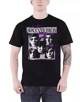 Buy Black Veil Brides T Shirt Grunge Faces Band Logo New Official Mens Black • 16.95£