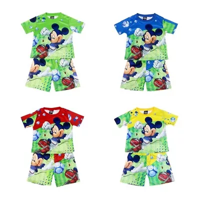 Buy Mickey Mouse Pyjamas Disney Pjs Ages 18 Months To 8 Years • 9.99£