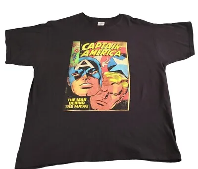 Buy Captain America T Shirt Men Large Marvel Comic Cover Print • 11.99£
