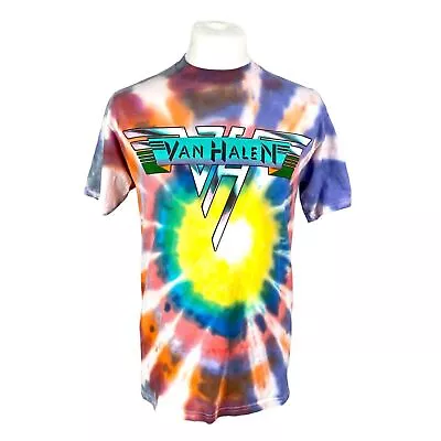 Buy Van Halen Tour T Shirt Medium Tye Dye Band Tee 2008 Tour Concert Tee Rock Band • 30£
