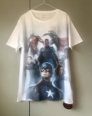 Buy Marvel Avengers Age Of Ultron Official T-Shirt. Size L. Brand New. FREE POSTAGE • 7.99£