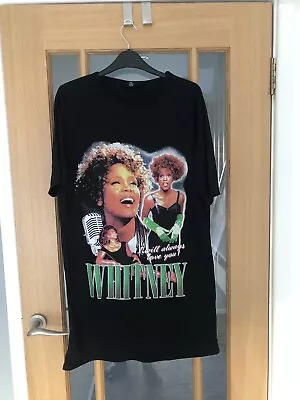 Buy Size 8 Oversized Missguided Whitney Houston T-Shirt Dress  • 1.99£