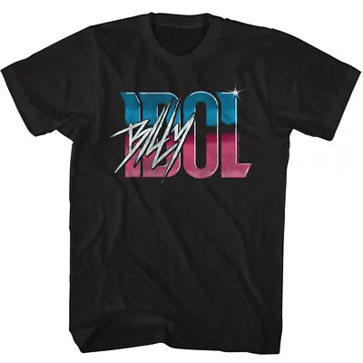 Buy Billy Idol Name Gradient Men's T Shirt Punk Rock Music Merch • 40.90£