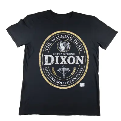 Buy The Walking Dead  Extra Strong Dixon  T Shirt Size L Black Cotton Short Sleeve • 8.09£