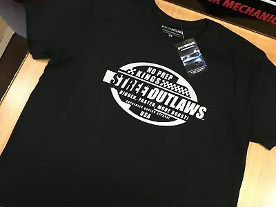 Buy Genuine Street Outlaws Mens Black More Boost Hot Rod T-Shirt Top BNWT • 9.99£