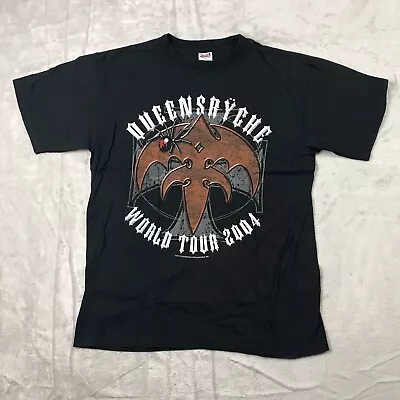 Buy Vintage Queensryche  The Art Of Live  World Tour 2004 T Shirt Black Men's Medium • 42.52£