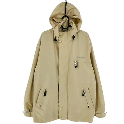 Buy Timberland PERFORMANCE Beige Hooded Parka Jacket Size L • 34.99£
