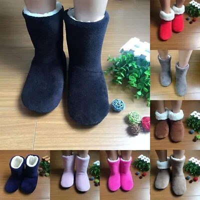 Buy Cozy Ladies Mens Slipper Boots With Fleece Linings Perfect For Cool Weather • 9.73£