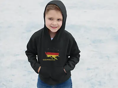 Buy Germany Flag Ripped Design Flag Kids Hoodie Kids T Shirt Football Hoodie Tshirt • 13.99£