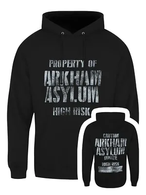 Buy Mens Hoodie Batman Arkham Asylum Black • 19.99£