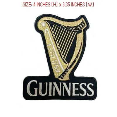 Buy Guinness Patch Harp Logo (4 ) Iron-on Badge Irish Pub Beer Emblem Gift Patches • 4.79£