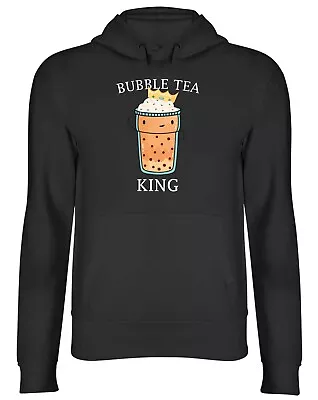 Buy Bubble Tea King Hoodie Mens Womens Taiwan Boba Top Gift • 17.99£