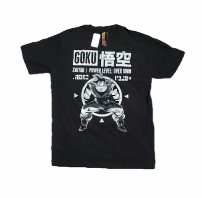 Buy Dragon Ball Z Anime Shirt Goku Over 9000 T-shirt Mens XL Official DBZ Tee • 12.14£
