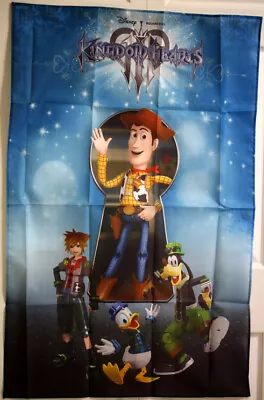 Buy Kingdom Hearts III Preorder Bonus 41 X 27 Inch Wall Tapestry Woody Sora Donald • 24.12£