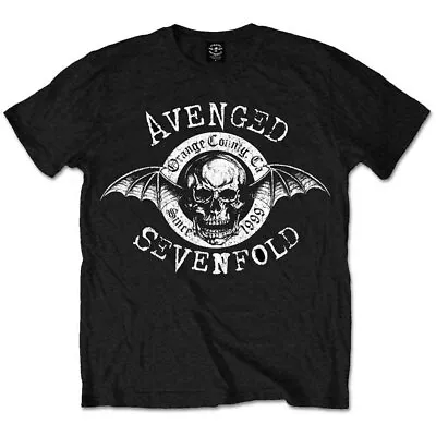 Buy Official Avenged Sevenfold Origins Mens Black T Shirt Avenged Sevenfold A7 Tee • 14.50£