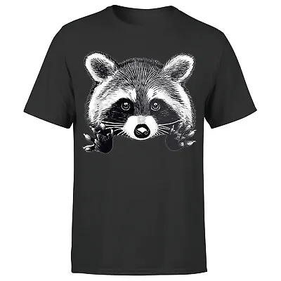 Buy Little Raccoon Buddy Mens T Shirt Funny Graphic Animal Lovers Unisex#P1#OR#A • 9.99£