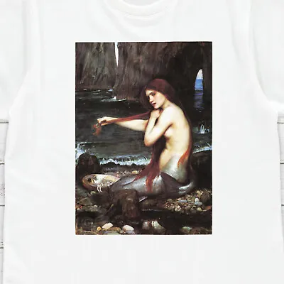 Buy Mermaid T Shirt Waterhouse Pre-Raphaelite Aesthetic Grunge Womens Mens Printed • 14.99£