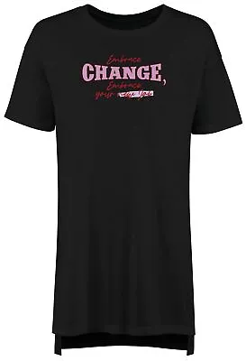 Buy Embrace Change Nightie Womens Embrace Your New Job Ladies Night Shirt Gift • 13.99£