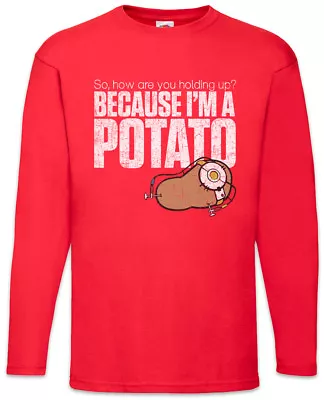 Buy Because I'm A Potato Men Long Sleeve T-Shirt Fun Portal Gamer Fun Games Gaming • 27.54£