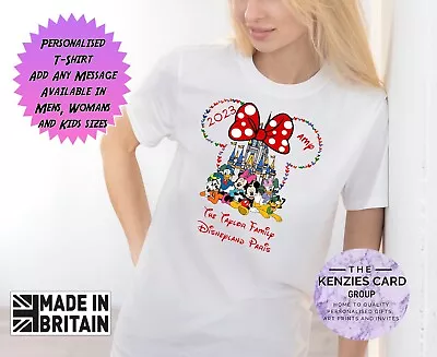 Buy Personalised Disneyland 2024T-Shirts Matching Family First Disney Trip D4 • 13.70£