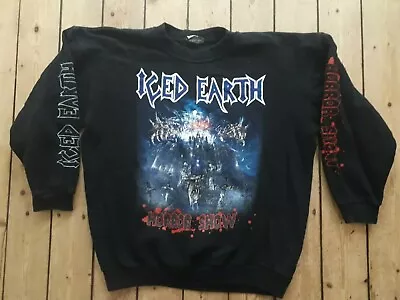 Buy ICED EARTH Horror Stories Vintage '02 Tour Sweatshirt Shirt Metal Iron Maiden LP • 94.80£