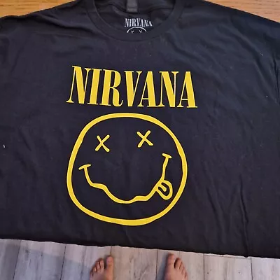Buy NIRVANA Logo T-Shirt (Grunge Retro Vintage) Unisex Ladies Mens (Black) • 7.99£