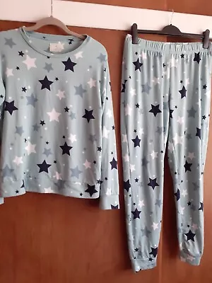 Buy New Time To Dream Mint Star Pyjama Set Long Sleeve Size Med Bust  42ins • 2.50£