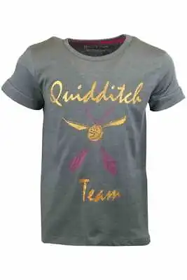 Buy Girls Harry Potter TShirt Top Hogwarts Quidditch T-Shirt Age 6 - 7 Years • 5.95£