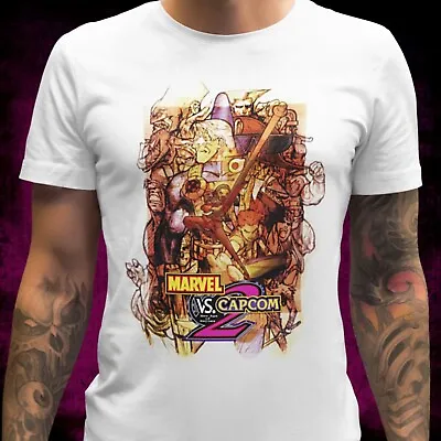 Buy Marvel Vs Capcom 2 T-shirt - Mens & Women Sizes S-XXL - Retro Game Gaming • 15.99£
