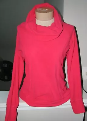 Buy Columbia Sweater Women's Size XS Red Fleece Long Sleeve Pullover Low Turtleneck • 11.58£
