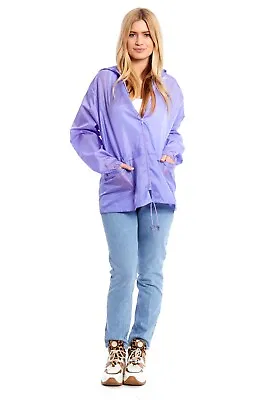 Buy Unisex Mens Womens Raincoat Ladies Shower Rain Kagoul Parka Hooded Jacket Coat • 7.99£